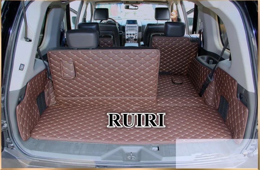 

Good quality! Special car trunk mats for Infiniti QX56 7 seats 2010-2004 waterproof boot carpets cargo liner mats for QX56 2007