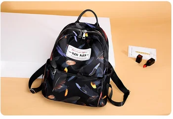 

Waterproof Travel Bags New Fashion Women Backpack Woman Casual Nylon School Bags #875
