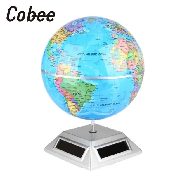 cobee solar power supply automatically rotating earth globe world