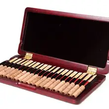 Oboe коробка для мундштуков твердый свисток из дерева пленка коробка Профессиональный высококачественный пенал для тростей