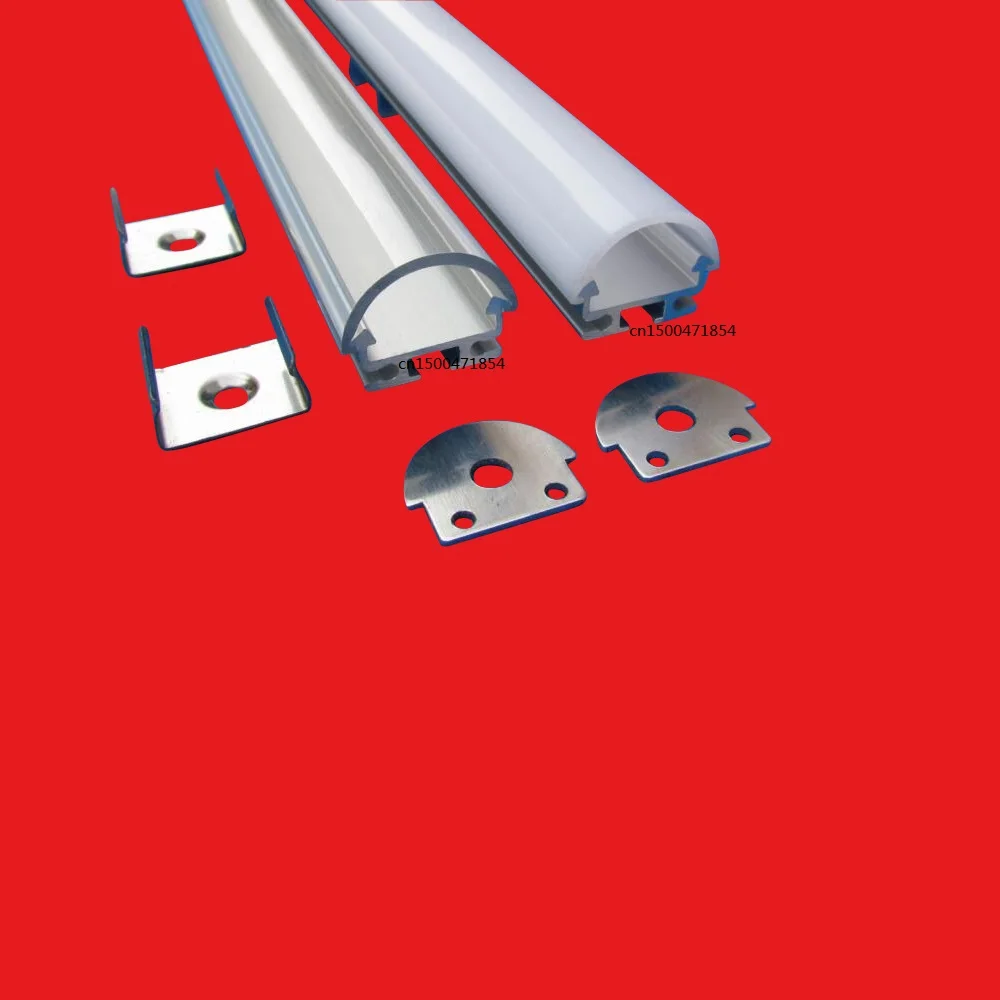 10Packs x 2m led bar light housing,Semi Round Led aluminum profile with