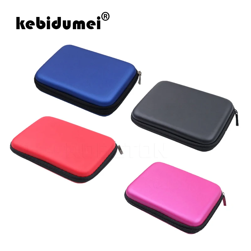 kebidumei For HDD Protection Bag Solid color Cute Portable