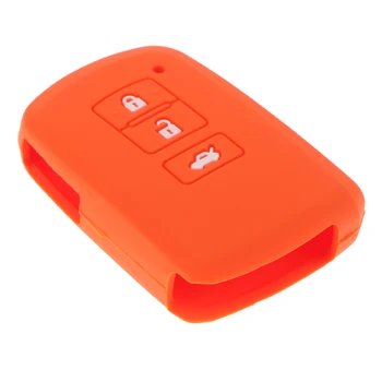 

Silicone Protective Key Fob Case Cover Keyless Jacket Protector Holder orange
