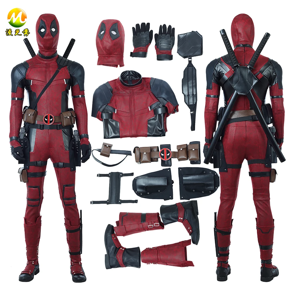 El más nuevo Deadpool 2 Deadpool disfraz de Cosplay de disfraz de Red
