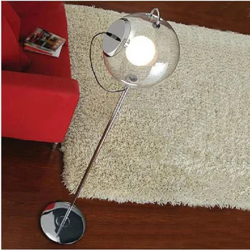 

Modern Glass soap bubble Living Room Floor Lamp classical Bedroom Chrome Base Floor Lighting Fixtures
