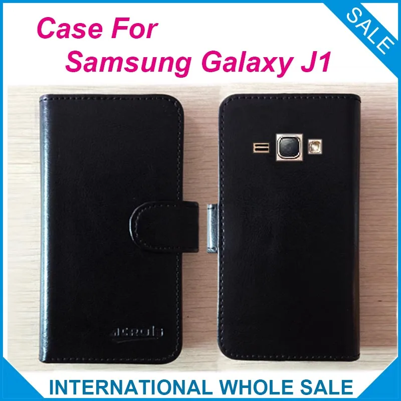Хит! Чехол для Samsung Galaxy J1 6 видов цветов высококачественный кожаный эксклюзивный