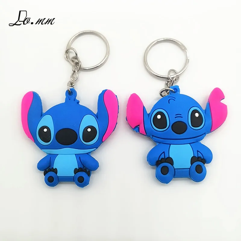 

Anime cartoon Lilo Stitch key chain PVC cosplay animal funny novelty Personalized Pendant souvenir boys men llavero accessories