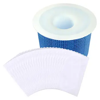 

5pcs Elastic Swimming Pool Filter Encrypted Padded Nylon Storage Filter Socks Perfect For Baskets And Skimmers Garbage Socks