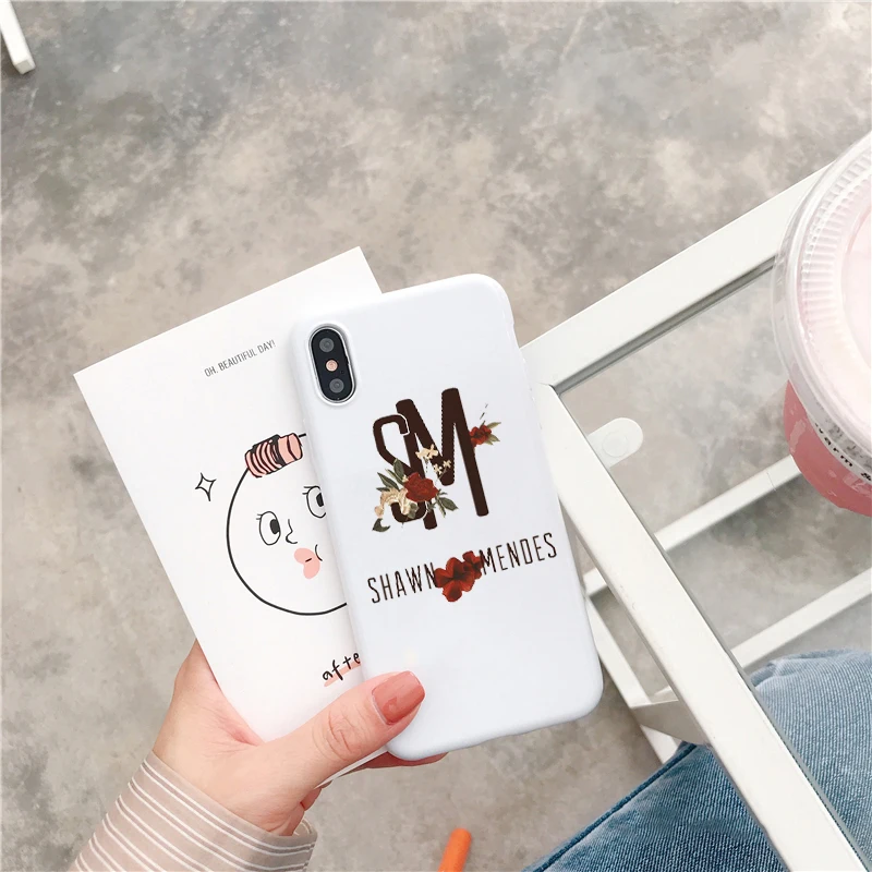singer Shawn Mendes Magcon Candy Color TPU Case phone For iphoneX 7 8 XS XR XSMAX Pink Red Black Yellow purple White Cover