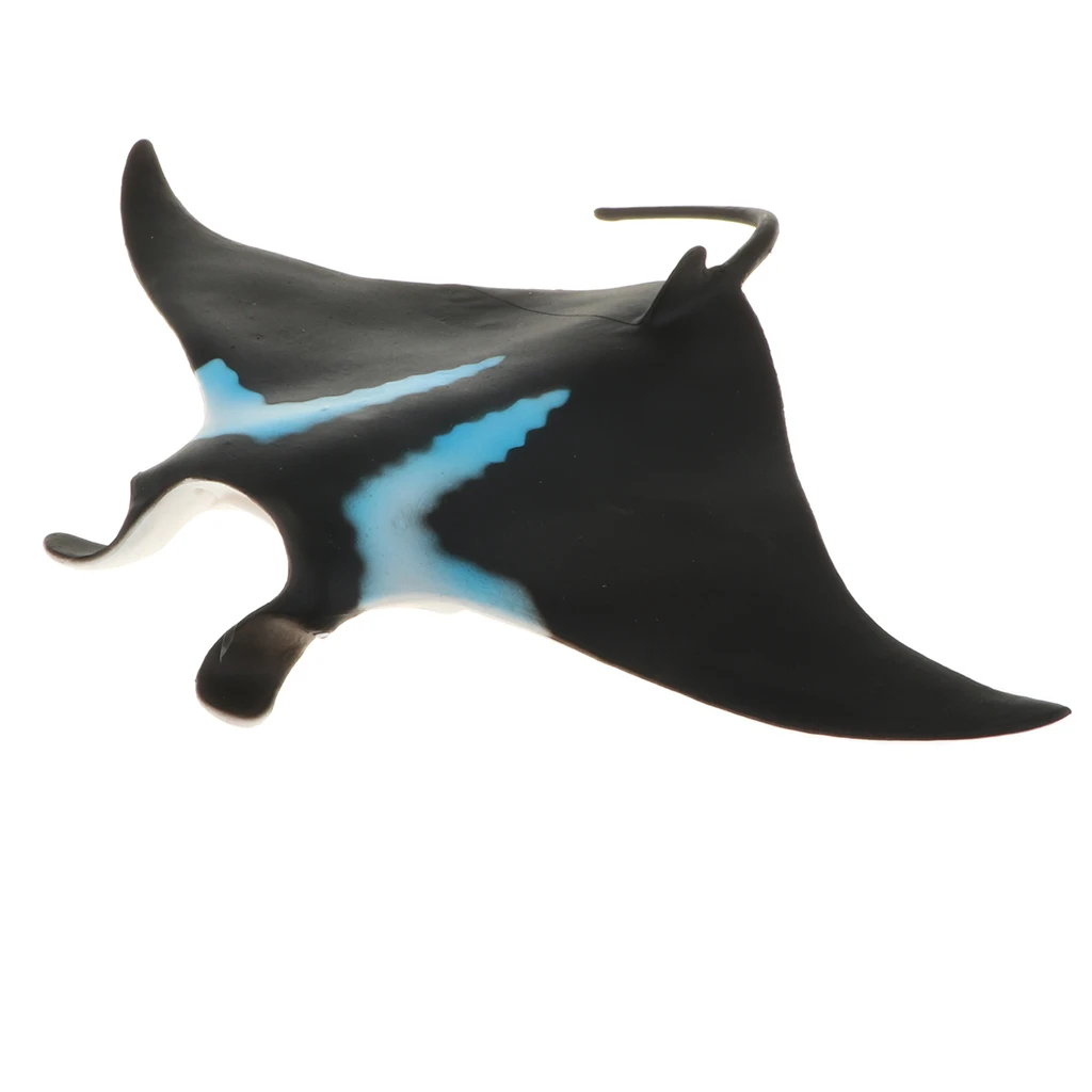 Wild Forest Farm Ocean Manta Ray Fish Statues Action Figure Animals Models Pet - Kids Educational Cognitive Toy Home Decor