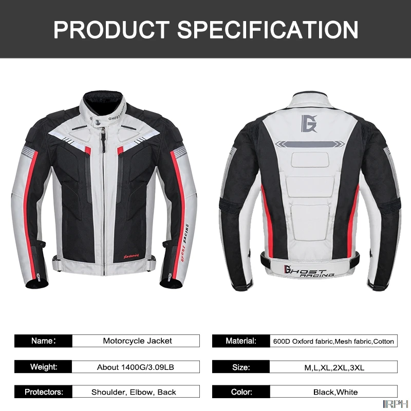 Winter Motorcycle Jacket Motorbike Riding Jacket Windproof Motorcycle Full Body Protective Gear Armor Autumn Moto Clothing