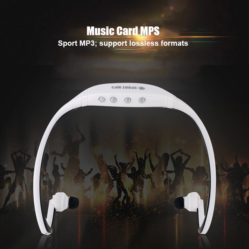 

Wireless Portable MP3 Sports Music Player with TF Card Slot Headphone Music Running Earphone Headset MP3 Wholesale
