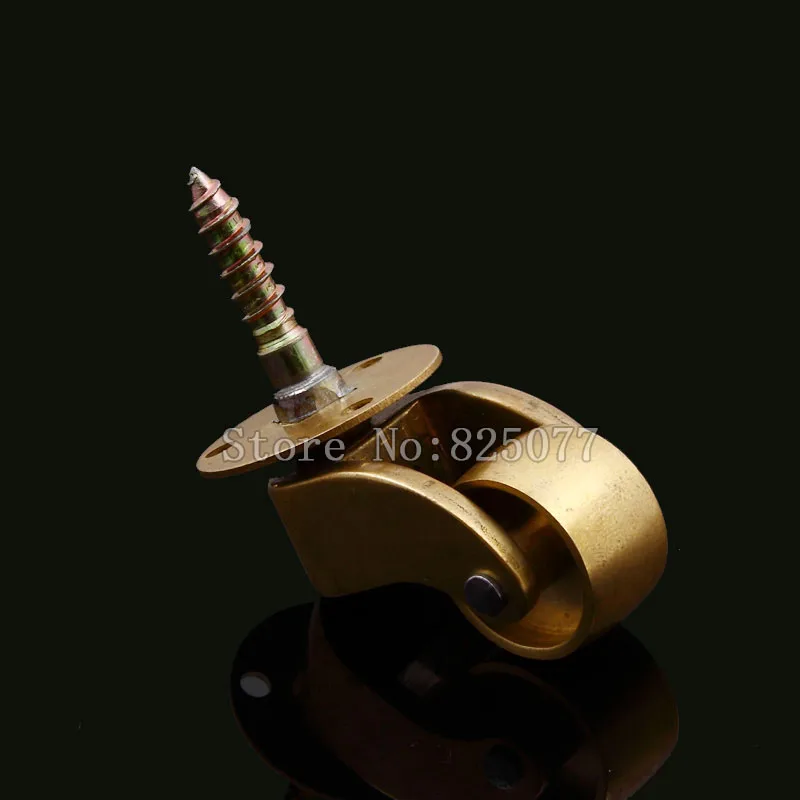 2PCS European antique copper pulleys sofa wheel furniture swivel chair universal wheel KF1018