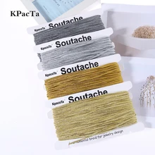 KPacTa несколько цветов 34 ярда(31 м) Китайский Soutach цвет этнические Змеиный живот шнур DIY ювелирные изделия плетеные аксессуары материал