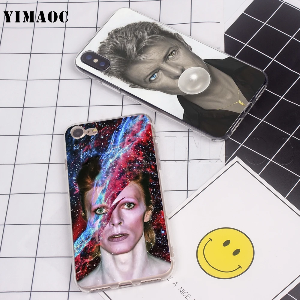 YIMAOC David Bowie арт силиконовый чехол для Samsung Galaxy S7 S8 S9 Edge Plus J3 J5 J7 A5 A6 A8 Note 8 9|Бамперы| |