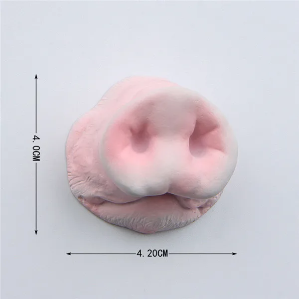 Cute Funny Pet Nose Rabbit Cat Pig Ape Bulldog Animal Fridge Magnet Figure toy - Pig