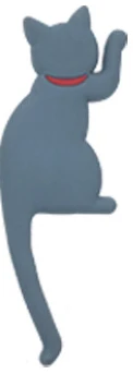 1 шт. силиконовые Мультяшные животные милый кот магниты на холодильник белая доска стикеры магниты на холодильник детские подарки украшение дома крюк - Цвет: 03