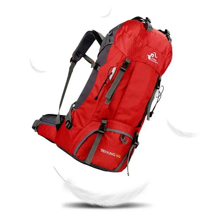Рюкзак Водонепроницаемый Открытый квадратный большой емкости 60L молния альпинистская сумка Твердые спортивные