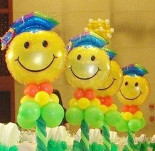 Periódico Verter Malentendido Globo inflable de helio de gran tamaño para decoración de graduación, globos  de aluminio con cara sonriente, suministros para fiesta, 10 unids/lote (sin  globo de látex)|foil balloons|supplies partyfoil balloons inflated -  AliExpress