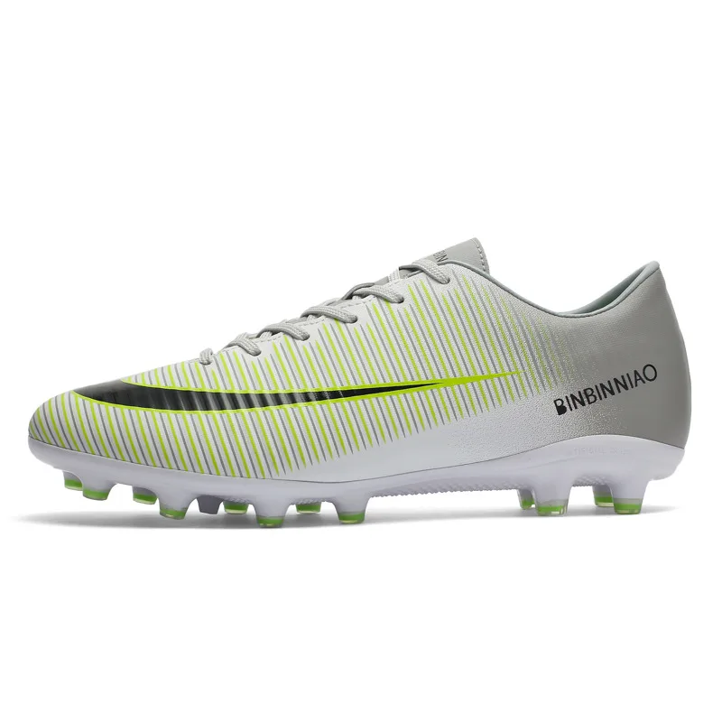 BOOMING Adult Soccer Shoes Men Boy Football Boots High Ankle Kids Professional Training Sport Sneakers Size 35-44  (14)
