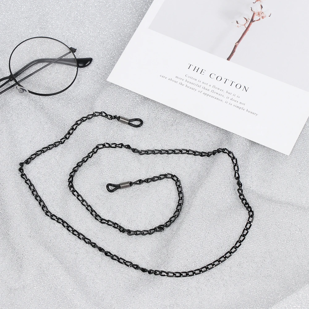 1Pcs Vintage Glasses Chain Holder Women Men Fashion Black Sunglasses Eyeglass Neck Cord Retainer Strap Eyewear Spectacles Holder