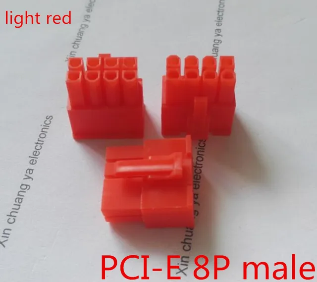 Special Offers 4.2mm red 8P 8PIN male for PC computer ATX graphics card GPU PCI-E PCIe Power connector plastic shell Housing Special Offers 4.2mm red 8P 8PIN male for PC computer ATX graphics card GPU PCI-E PCIe Power connector plastic shell Housing