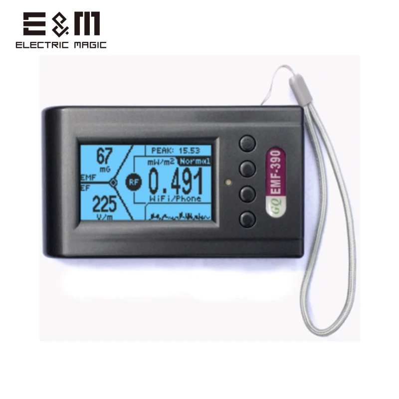 

Professional GQ EMF-390 Triaxial Electromagnetic Radiation Detector EMF Meter And RF Spectrum Power Analyzer With Data Logger