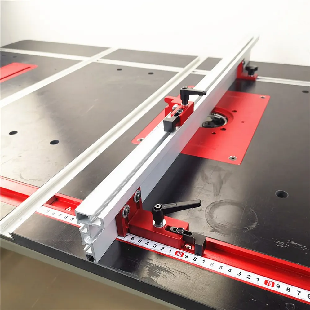 Aluminium T-track Red Woodworking T-slot Aluminium T-track Circular Turning 400mm 600mm 800mm 45mm