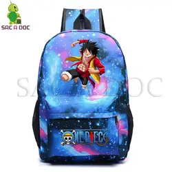 Аниме Galaxy пространство одна деталь рюкзак Детская школьная сумки рюкзак для ноутбука для подростков обувь мальчиков девочек Обезьяна D