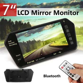 

Car MP5 DC12V Premium Multi-Function Rearview Mirror Automobile Smart Bluetooth