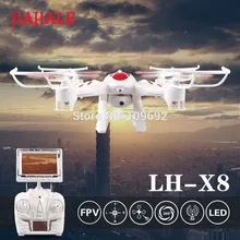JIAJIALE LI HUANG LH-X8DV видео в режиме реального времени Квадрокоптер с дистанционным управлением 2MP HD Камера 2,4G 6-ось FPV ЖК-дисплей монитор Дрон против H107D X6SW вертолет