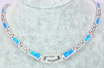

Wholesale & Retail Fashion Jewelry Fine Blue Fire Opal Stone Necklaces For Women BRC17082706