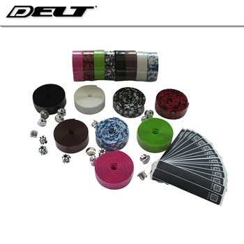 

MTB Mountain cycling bike Bicycle Tape&Pads Handlebar Grips with end caps density PU Black red blue Accessories