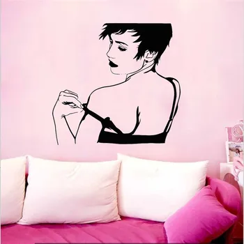 

Vinyl Wall Decal Naked Hot Sexy Girl Woman Striptease Back Stickers