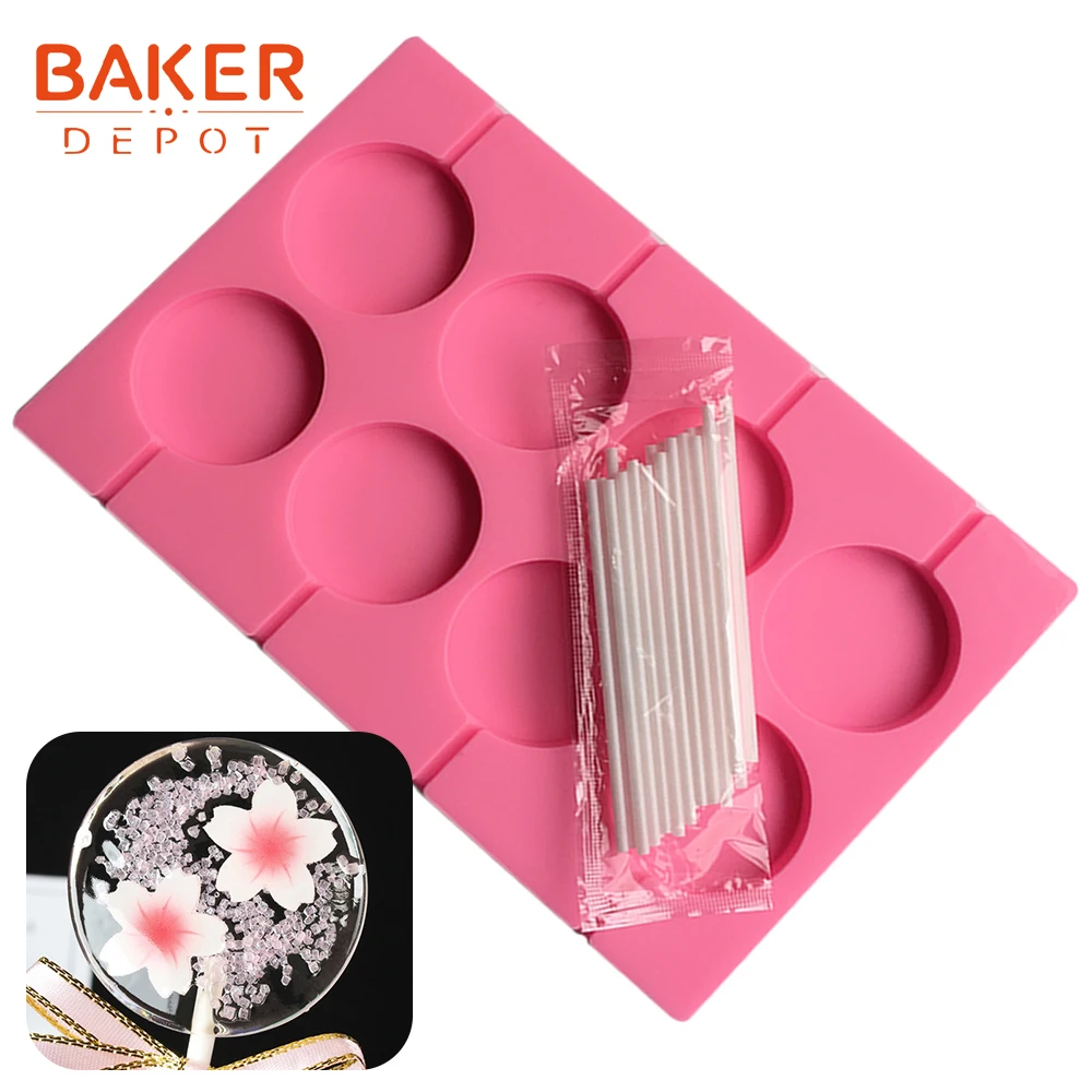 BAKER DEPOT силиконовая форма для формы для изготовления мыла, шоколада, круглая форма для выпечки торта, Форма мыла ручной работы для пудинга и желе, форма для выпечки кондитерских изделий - Цвет: CDY-052