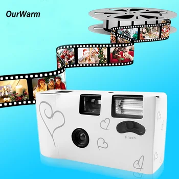 

OurWarm Funny Photobooth Props 36 Photos Disposable Camera Bridal Shower Bachelorette Party Decoration Wedding Party Supplies