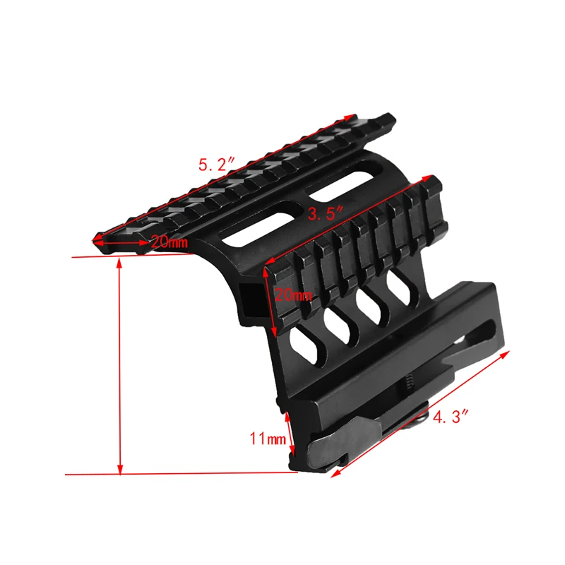 1x40 Red Dot Sight страйкбол красный зеленый Dot Sight Scope с AK 47 AK-47 AK47 74 Scope Mount QD Quick Detchable Double Side Mount