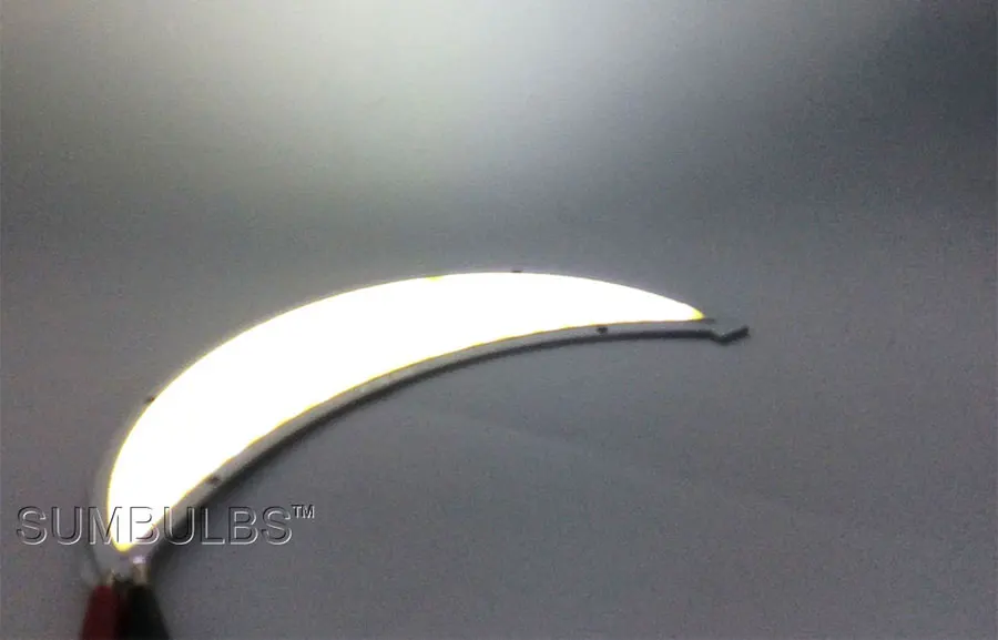 180MM 50W Moonshaped COB Lamp Moon LED Light DC 12-14V Warm White Cold White DIY COB Lighting Bulb (10)