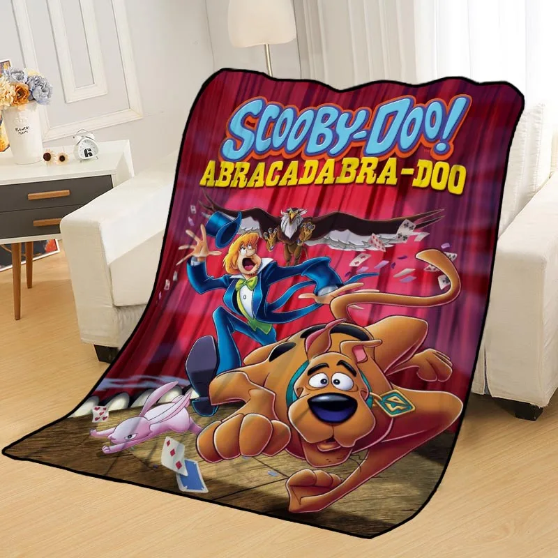 Одеяла на заказ изготовленные на заказ одеяла Scooby Doo мягкие TR DIY ваше изображение дропшиппинг пледы путешествия одеяло