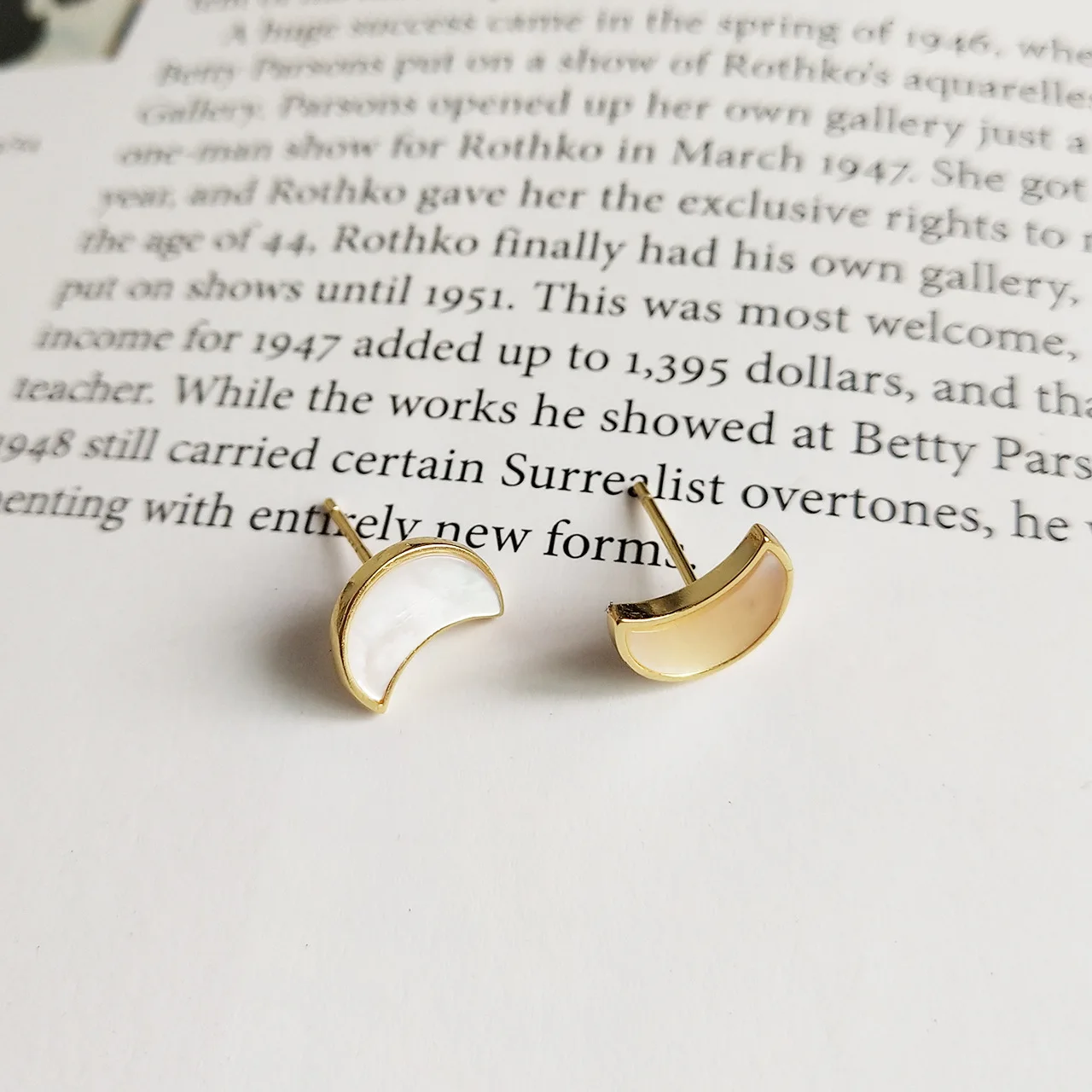 

Cute Mini Crescent Moon 925 Sterling Silver Studs Earrings