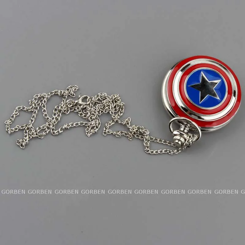08 Captain America Pocket Watch
