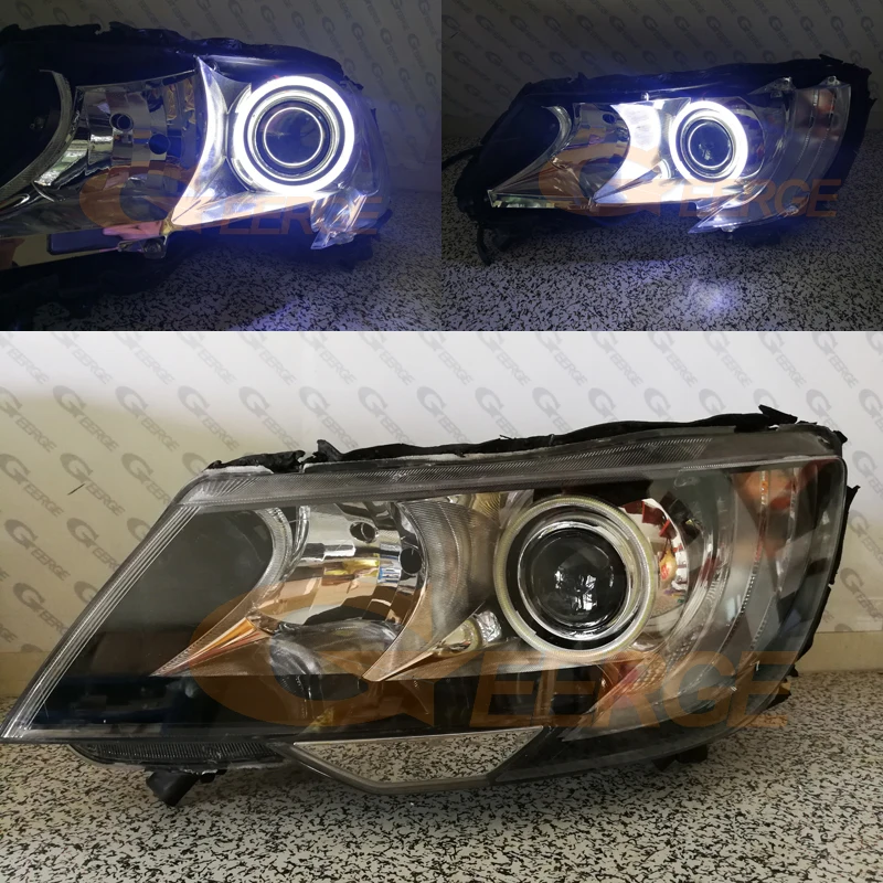 cob led angel eyes SKODA SUPERB 2 II FACELIFT 2013 2014 2015 headlight(2)
