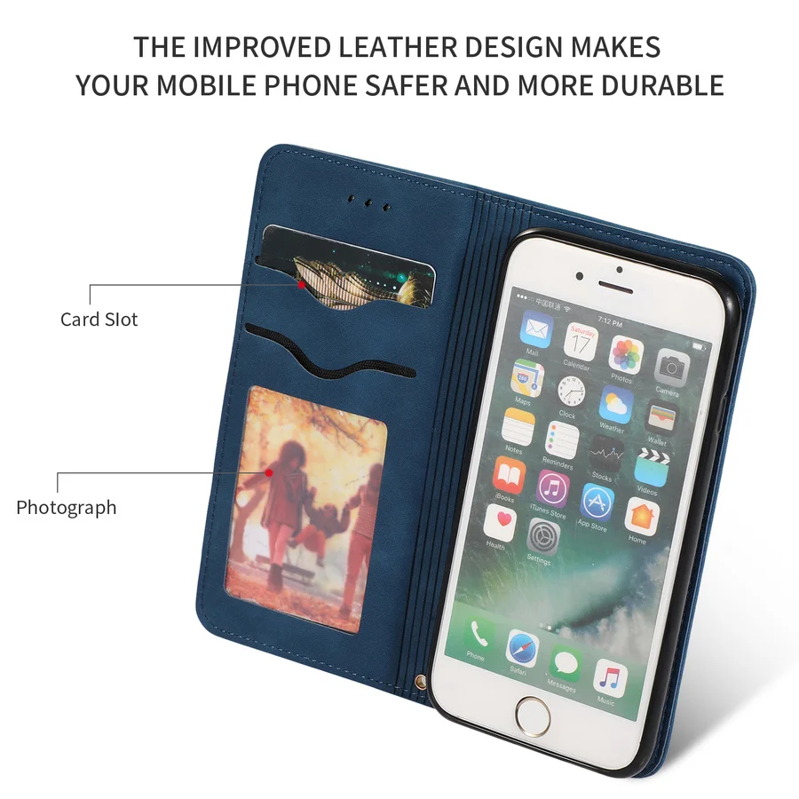 Кожаный флип-чехол на магните для Iphone XR Xs Max Etui держатель для карт кошелек Стенд Обложка книги для Iphone X 8 7 6 6s Plus 11 pro max