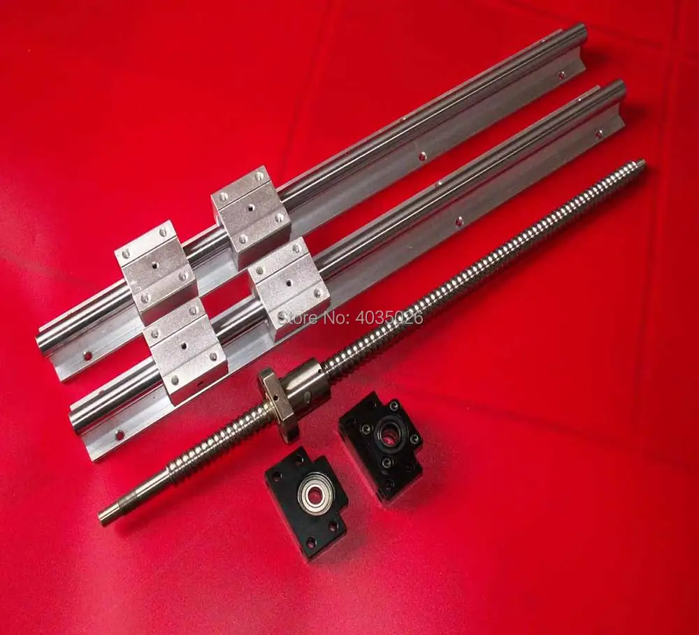 Бесплатная доставка SBR20-1900mm 2 линейный рельс + ballscrew RM2005-1900mm 1 комплект BK/BF15