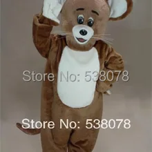 Коричневый Мышь маскот костюм ростовой костюм мультяшный персонаж животного Карнавальная вечеринка, косплей te Fit костюм комплект SW1030