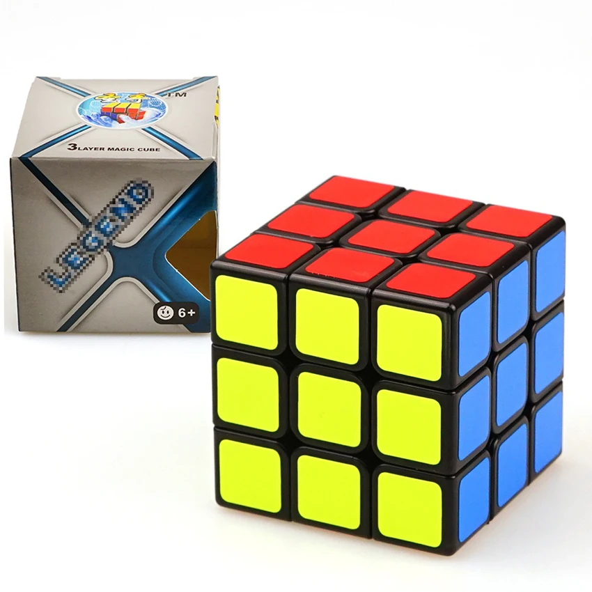 57 мм классический магия игрушки Cube3x3x3 ПВХ Стикеры блок головоломки Скорость Cube Красочные обучения Развивающие кубик-головоломка Мэджико игрушки