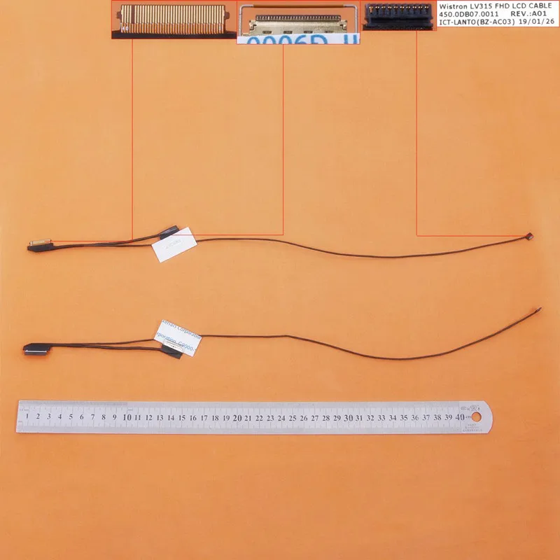 цена Новый кабель для ноутбука Lenovo V330 V330-15ikb, PN ORG: 450.0DB07.0011 LCD LVDS кабель