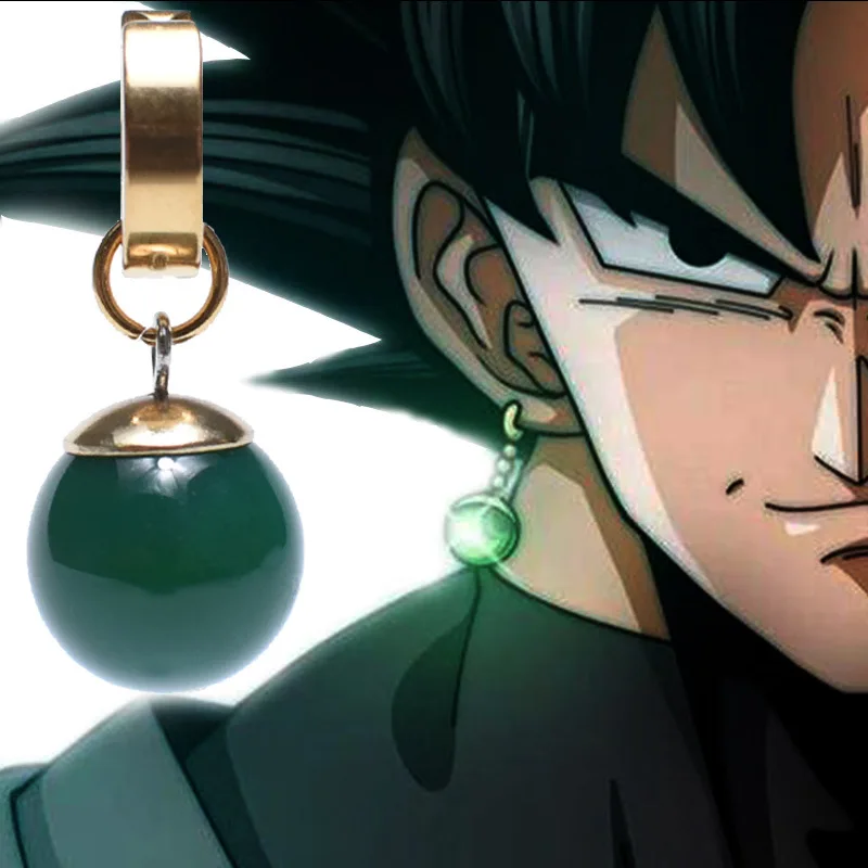 Аниме Супер Dragon Ball Z серьга Vegetto Potara серьги черный Son Goku Косплей Zamasu время Опора
