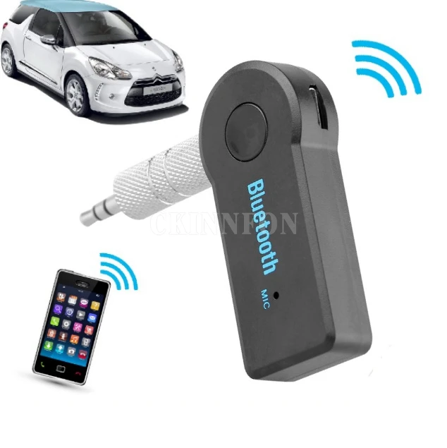 2000 шт./лот беспроводной автомобильный bluetooth ресивер адаптер 3 5 мм AUX аудио стерео