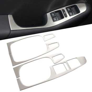 

Car-Styling stainless steel armrest panel cover decoration 4pcs/lot For Volkswagen VW Jetta MK6 2012-2014 auto parts